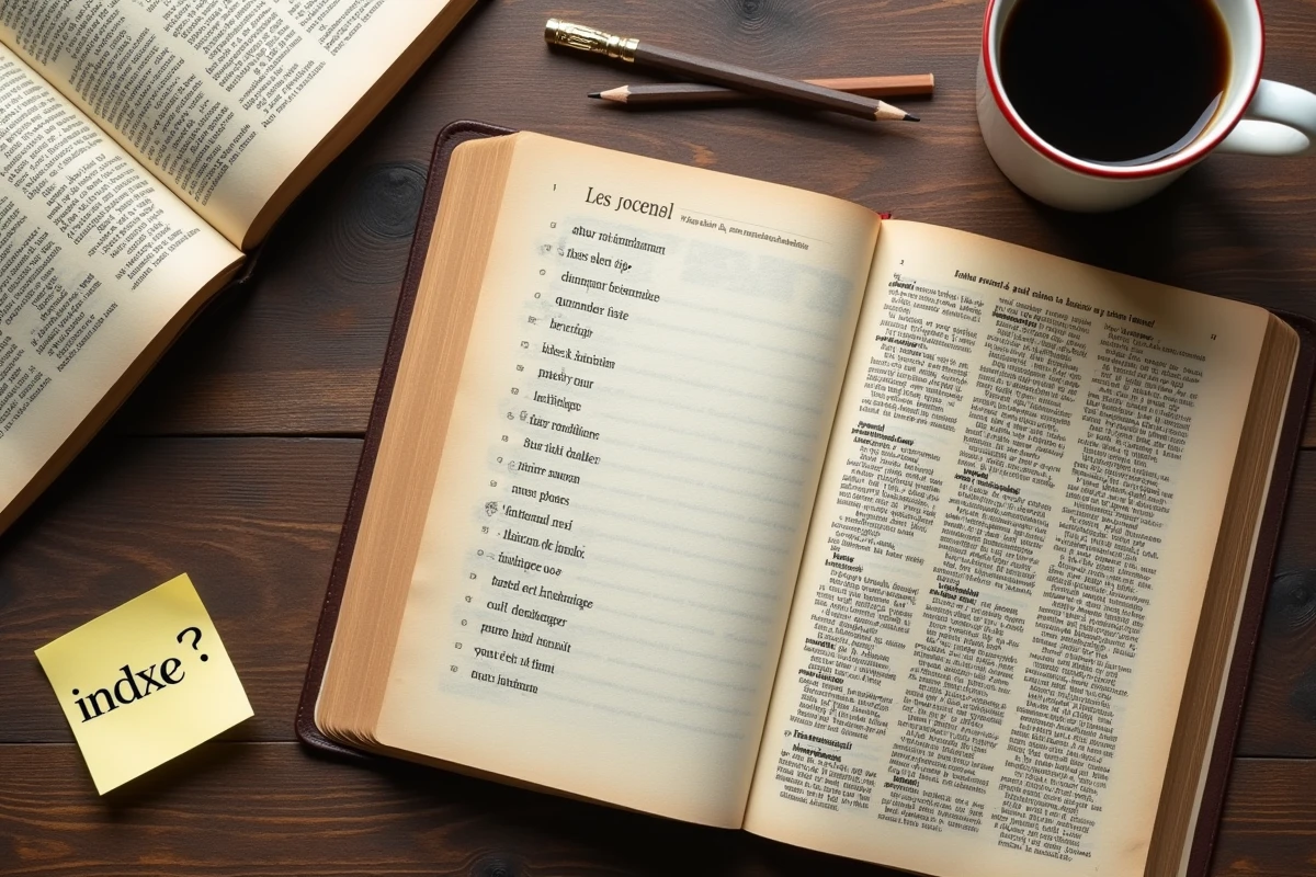 Vue aérienne d'indices écrits sur papier pour trouver le mot Cemantix du jour